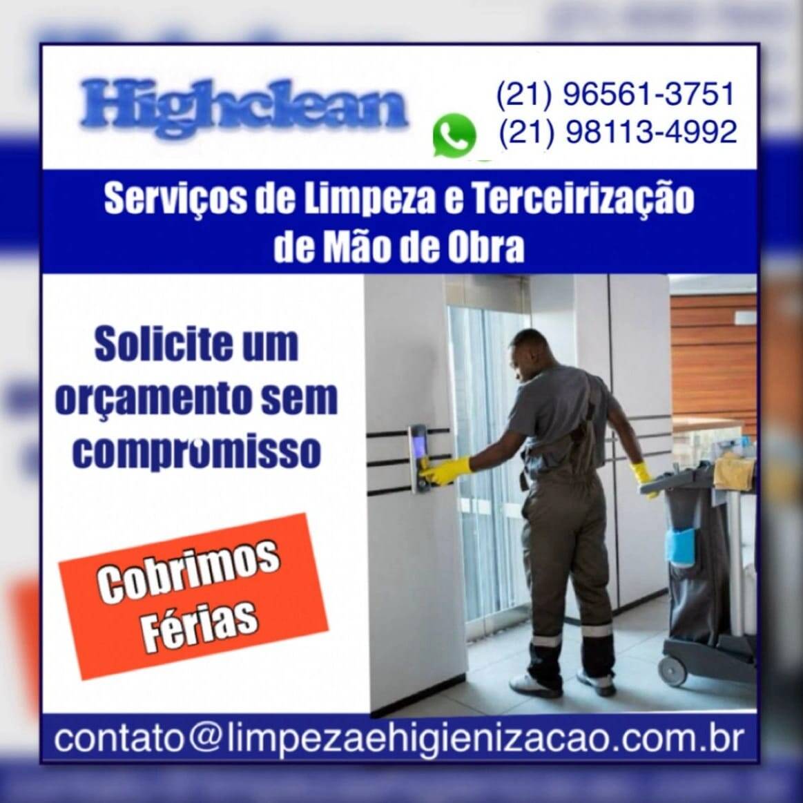 HighClean - Empresa de Prestação de serviço de Limpeza