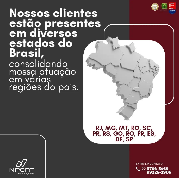 Nossos clientes estão presentes em grande parte do Brasil!