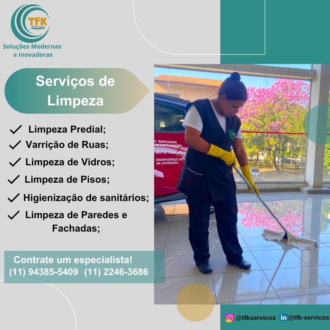 Serviços de Limpeza TFK Serviços